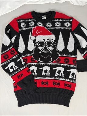 Star Wars Black & Red Darth Vader Holiday Crewneck Sweater